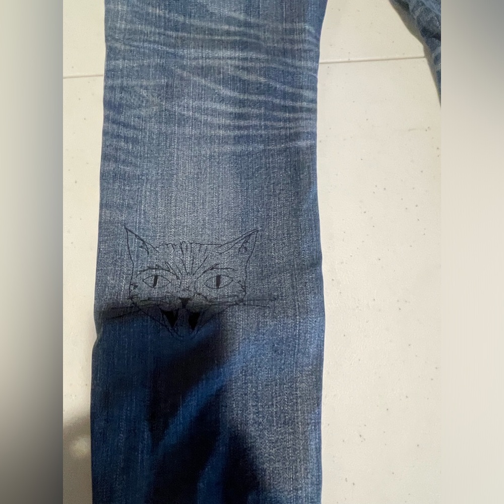 American Eagle Jegging Patchwork Distressed Desig… - image 3